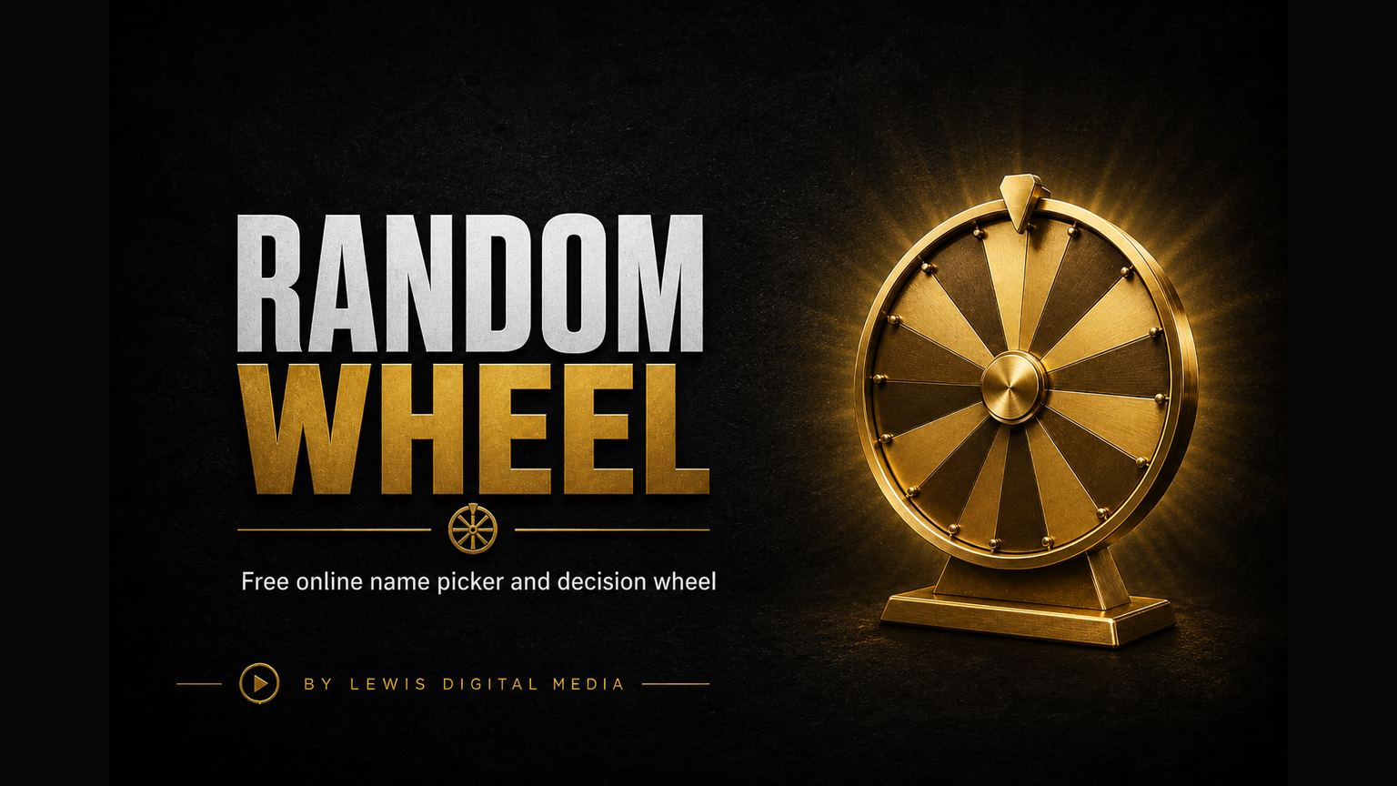 Random Wheel Spinner — free online name picker and decision wheel